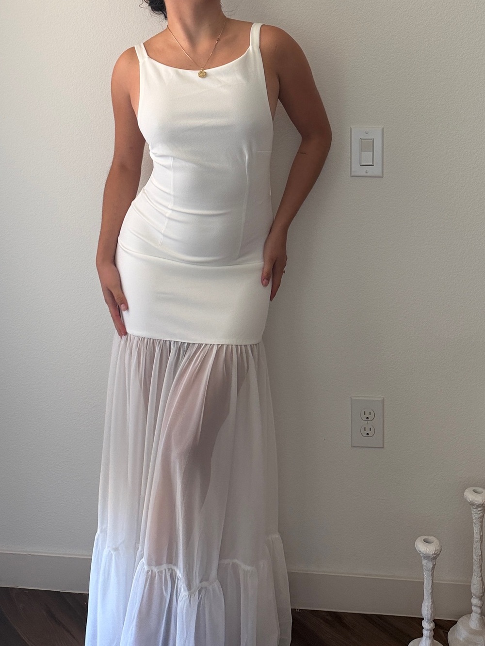 Hello Molly white Maxi Dress